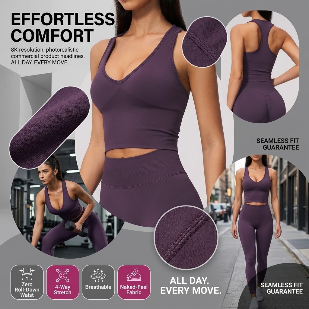 Seamless Ribbed Workout Tank Top - 디자이너 심리스 요가 크롭탑 여성용 럭셔리