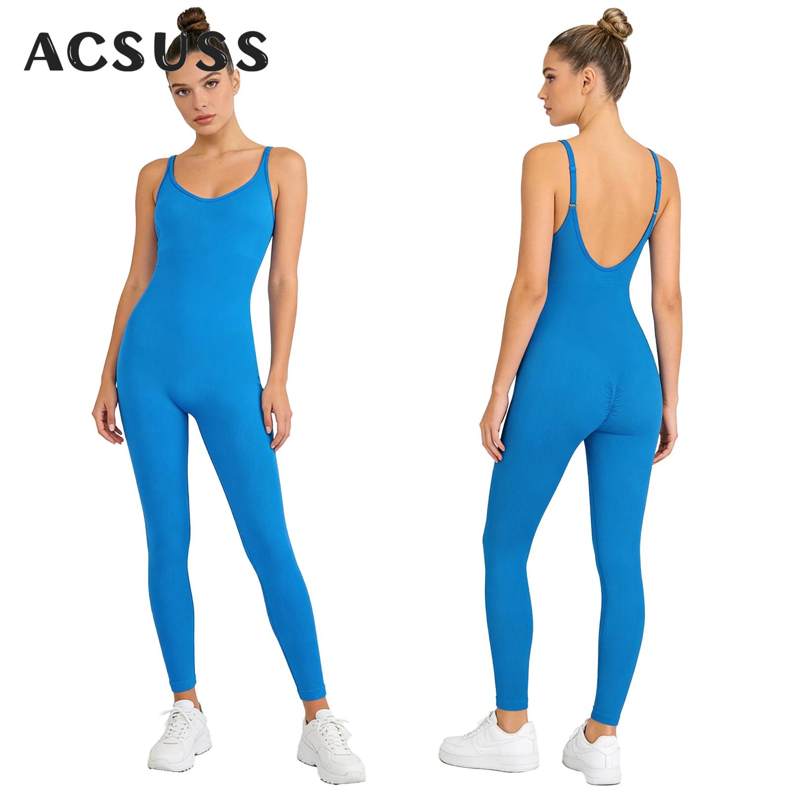 Seamless Ribbed Workout Tank Top - 여성 요가 운동 점프수트 원피스 탱크탑