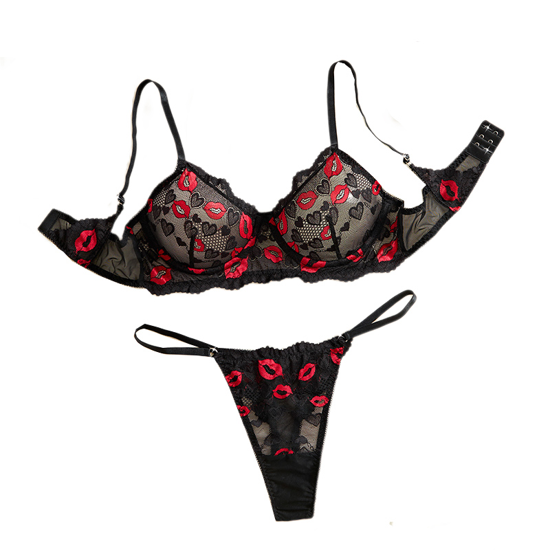 Lingerie - 시스루 레이스 속옷 섹시 란제리 세트